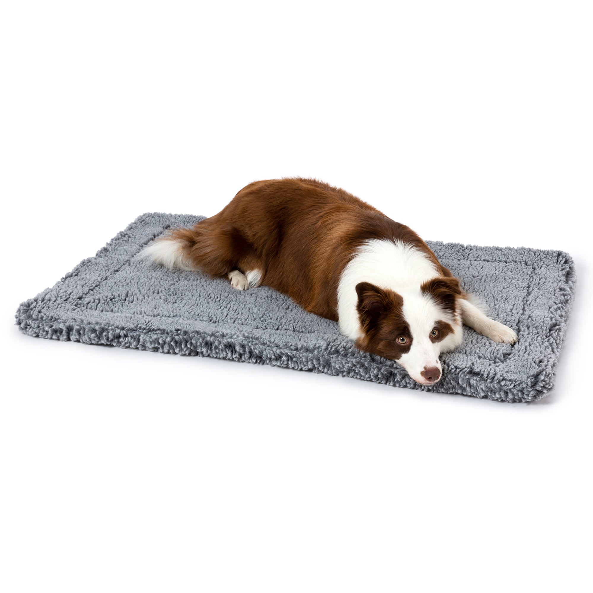 Stoutwool™ Chew Proof Dog Crate Mat Charcoal