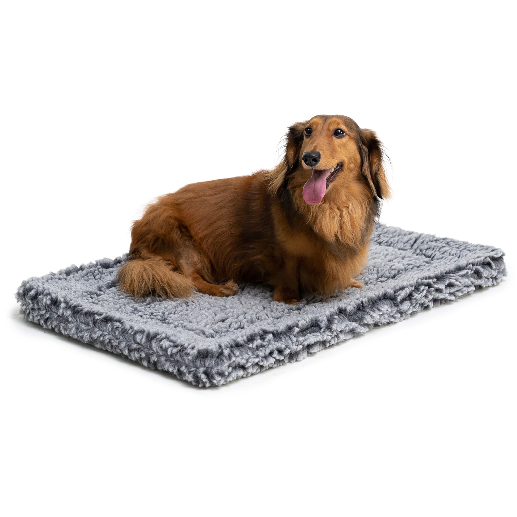 Stoutwool™ Chew Proof Dog Crate Mat Charcoal