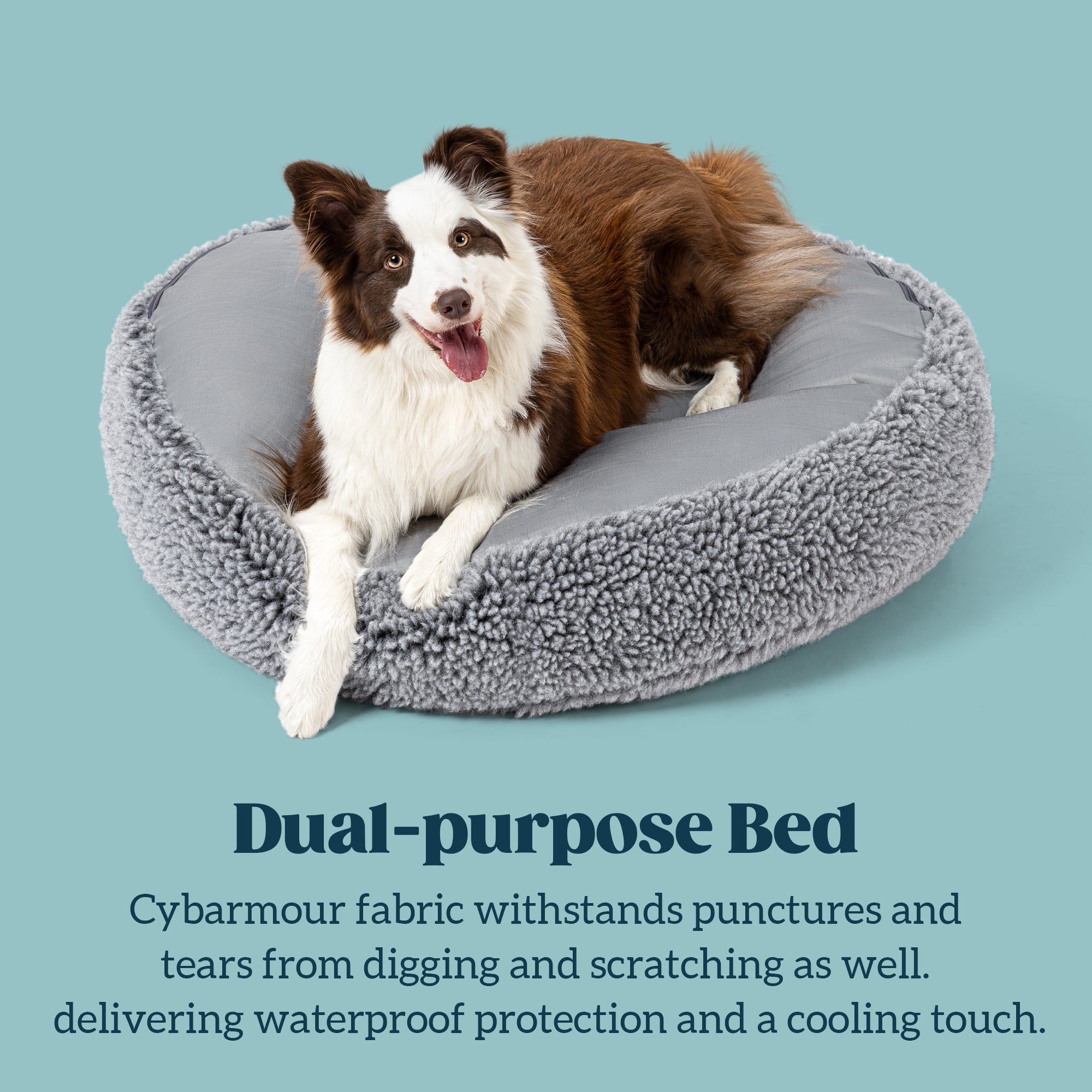 Stoutwool™ Round Chew Proof Dog Pillow Bed