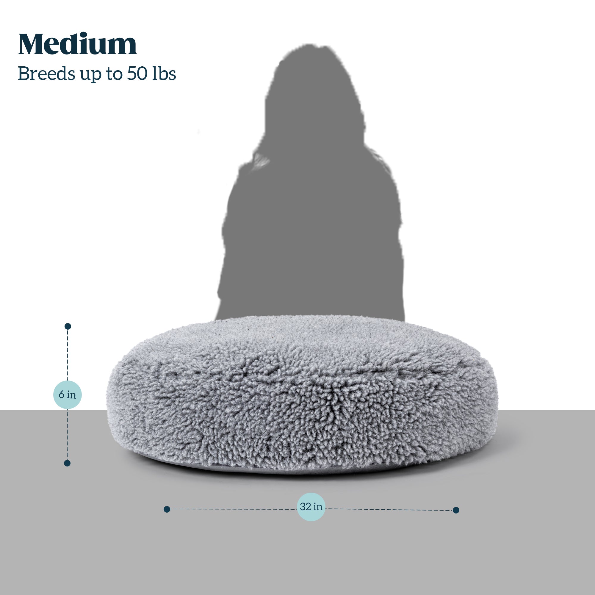 Stoutwool™ Round Chew Proof Dog Pillow Bed