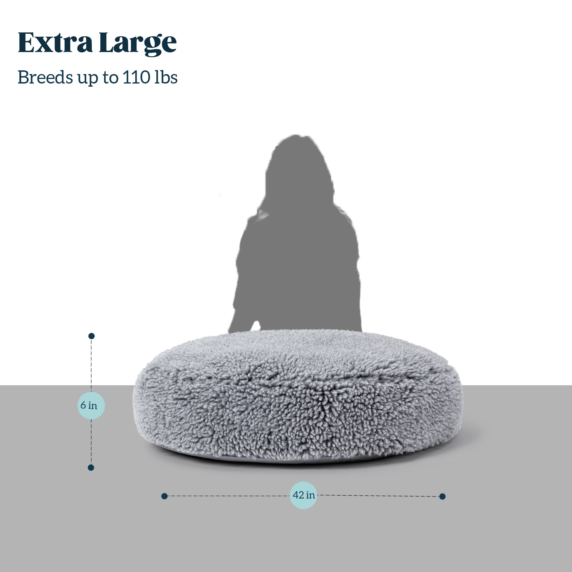 Stoutwool™ Round Chew Proof Dog Pillow Bed